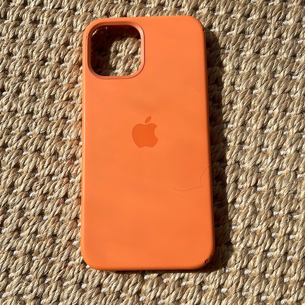 iPhone 12 Pro Silicone MagSafe Orange Case
